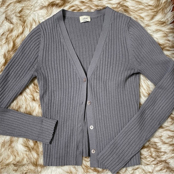 Aritzia Wilfred Manila ribbed cardigan - Picture 4 of 6